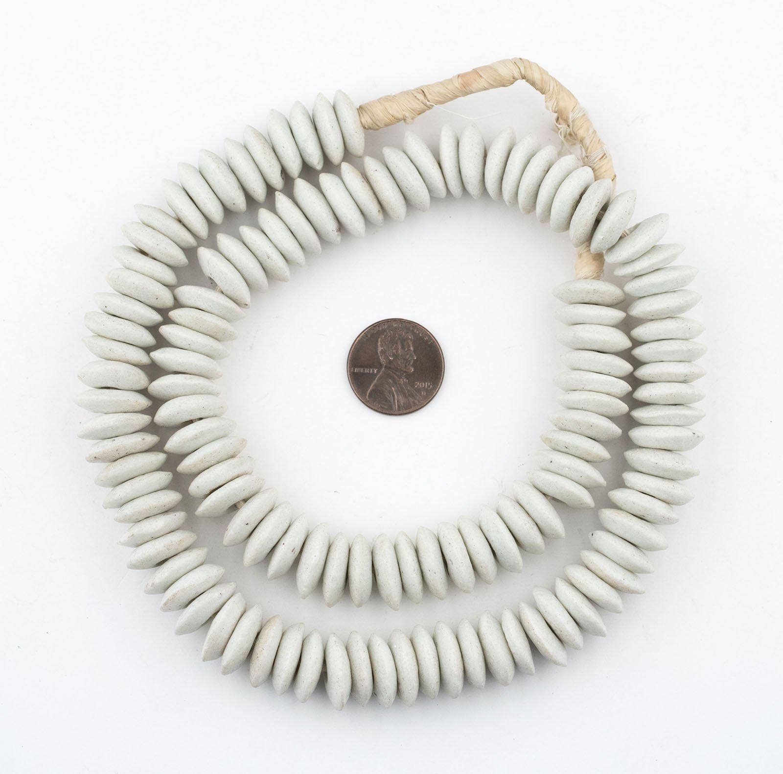 Ashanti Glass Saucer Beads