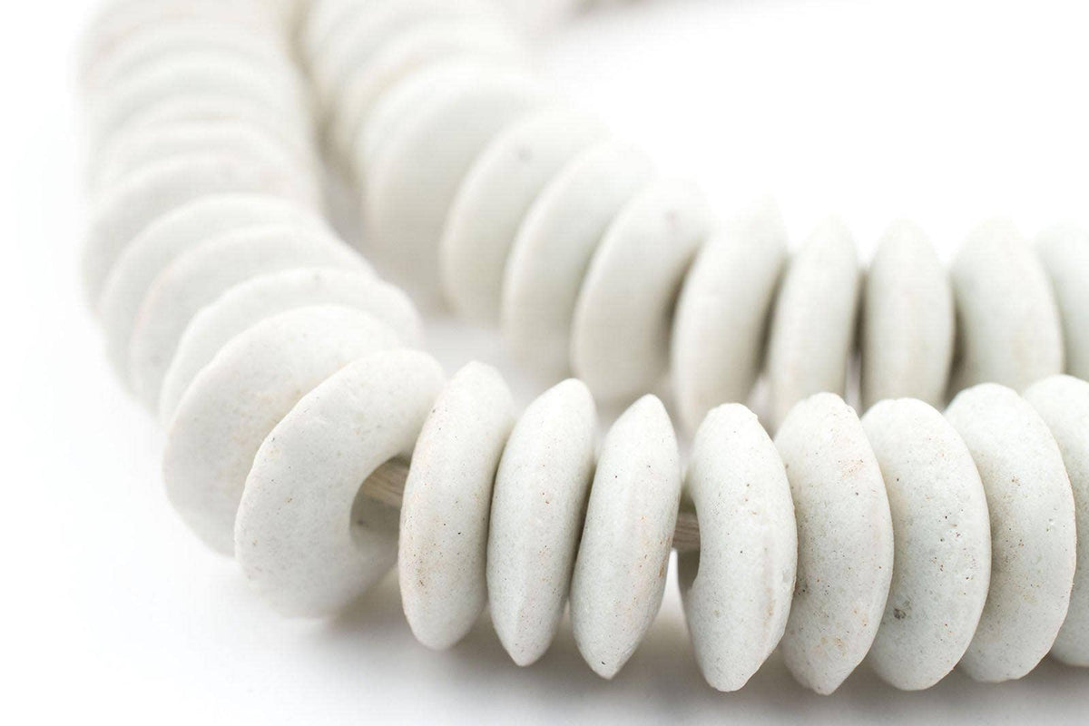 Ashanti Glass Saucer Beads